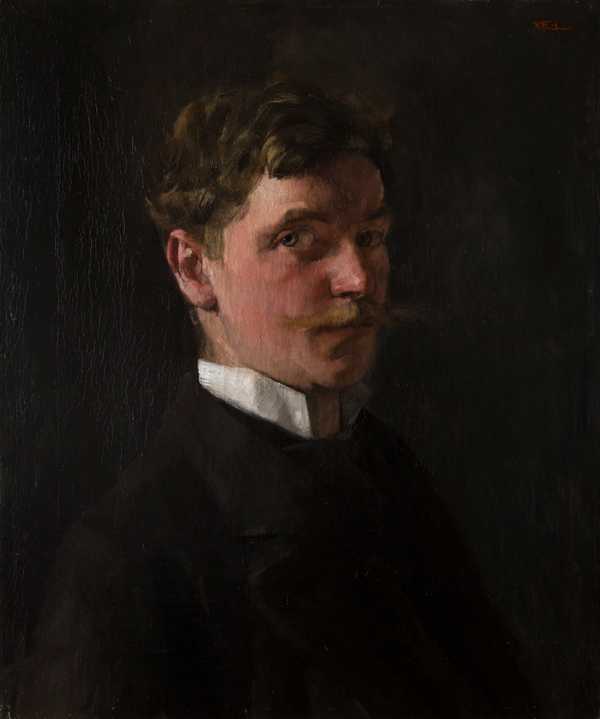 Selbstportrait nach rehts, 1876