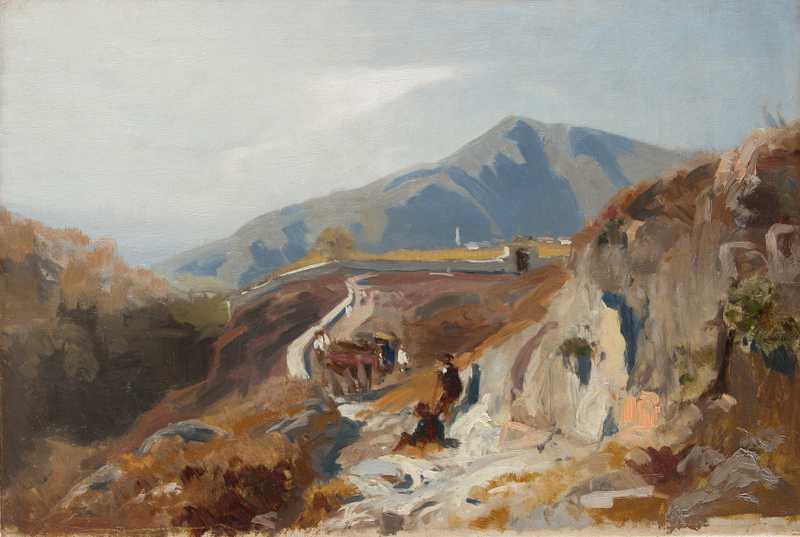 Rocky Terrain in Ticino, study