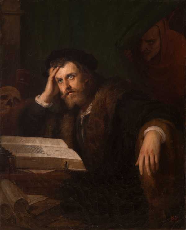 Faust in his Study
